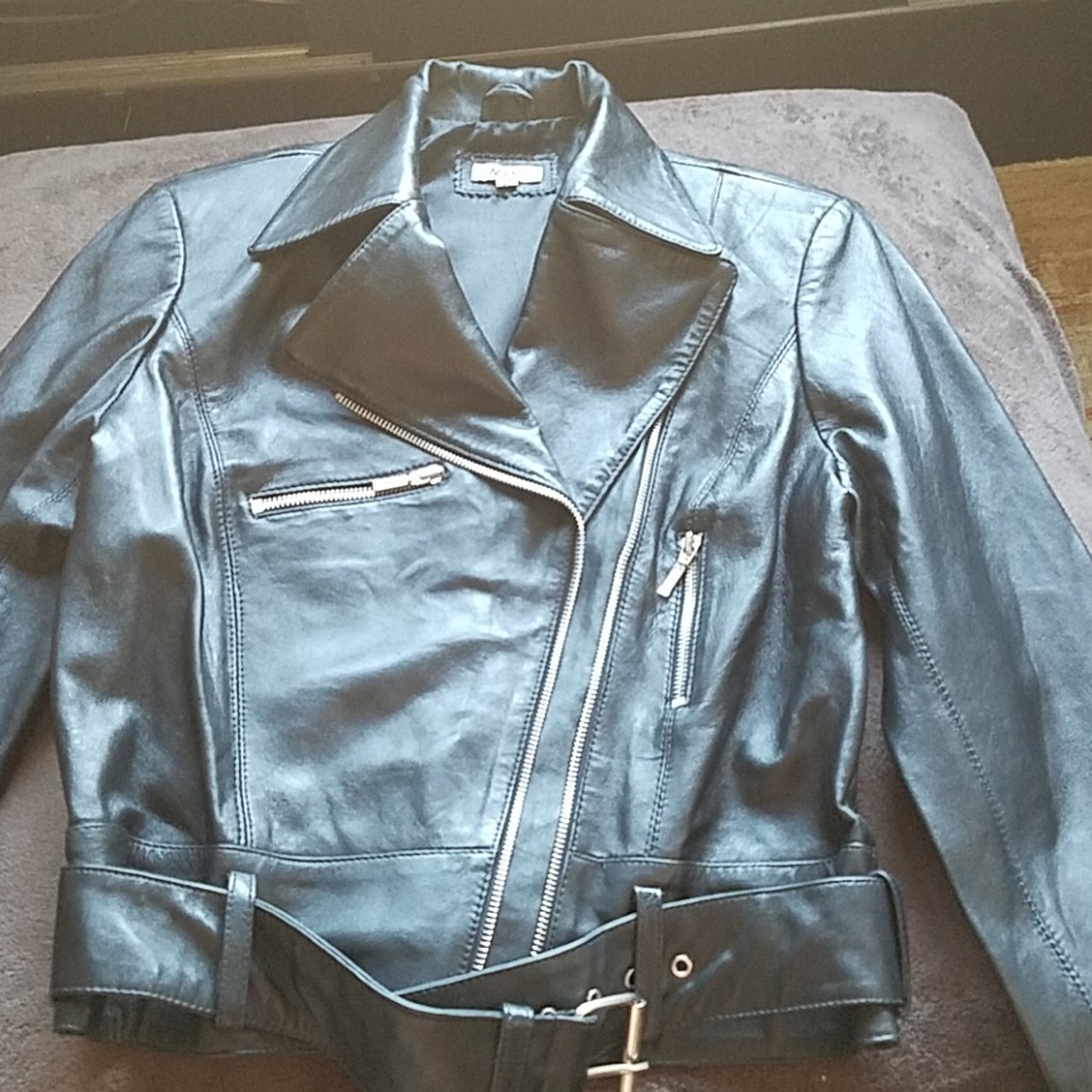 Black Leather Jacket - Picture 3 of 12
